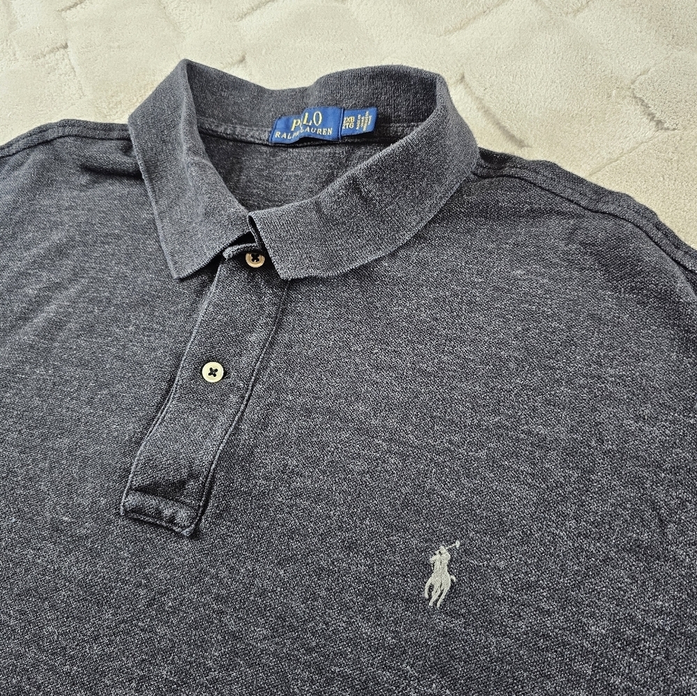 Polo by Ralph Lauren Polo Shirt Mens 2XB Dark Gray Preppy Casual Formal